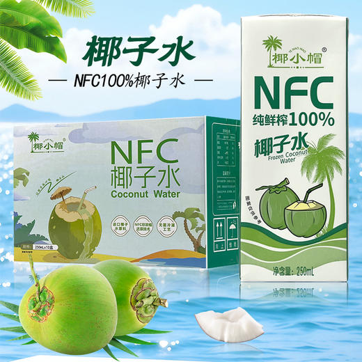 严选 | 椰小帽·泰国纯鲜榨100%椰子水 250ml×10盒/箱  泰国进口 纯粹无添加 商品图3