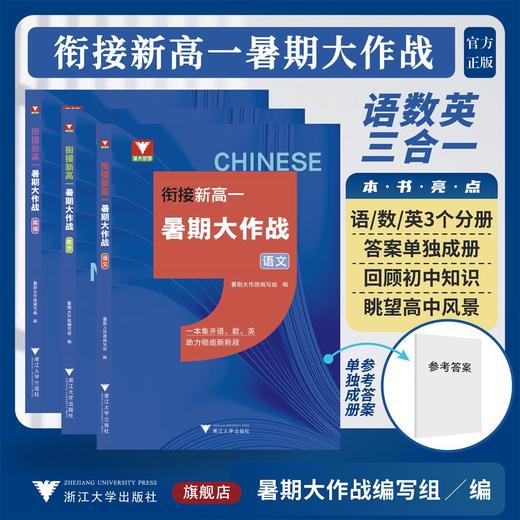 衔接新高一 暑期大作战 语数英 三合一 商品图0