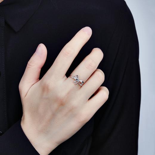 【限时8.8折】【线上铂金馆】PT950 【国际铂金协会】铂金蝴蝶结活口女戒(BJZ00089)预售产品下单后不退款不退货不换货不补差价) 商品图2