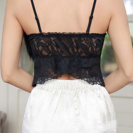 「K」洛诗琳50813法式设计感抹胸2025夏季新款蕾丝美背文胸4101 商品图4