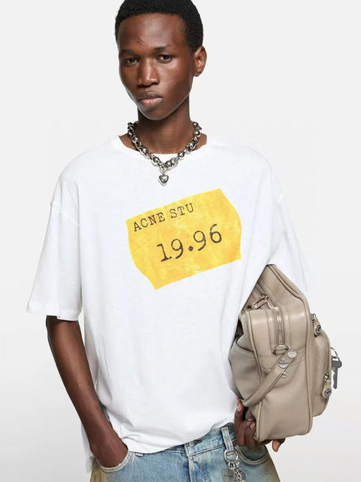 现货 THS-限时 情侣款 艾克妮家 1996系列logo印花T恤 QH465 商品图2