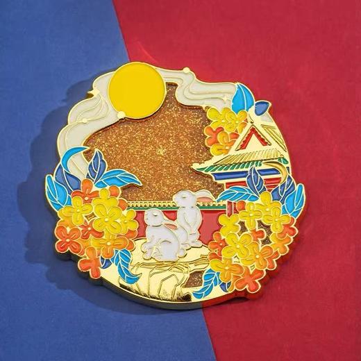 故宫岁时记流沙冰箱贴 鸿运锦鲤 金桂浮月 紫气东来 商品图2