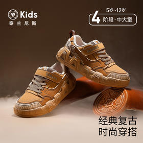 泰兰尼斯kids秋季新款复古耐磨透气防滑时尚男女童中性复古板鞋 T02D5C6721
