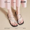 ZHR则则蝴蝶夹趾凉拖女2025夏季新款方头外穿拖鞋法式仙女凉拖鞋 商品缩略图5