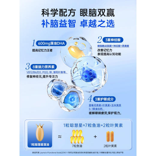 【保税仓】Organic Garden DHA藻油软胶囊60粒/瓶 商品图3