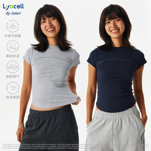 CryingCenter 沙漏塑型小圆领短袖tee  哭喊中心 商品图0