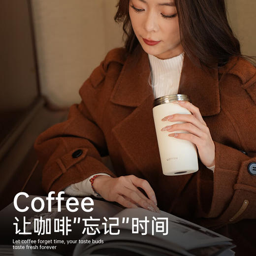 WARMSKY真健康覆钛内胆保温杯 抗菌99%水杯高颜值男女士生日礼物吸管杯 500ml 商品图2