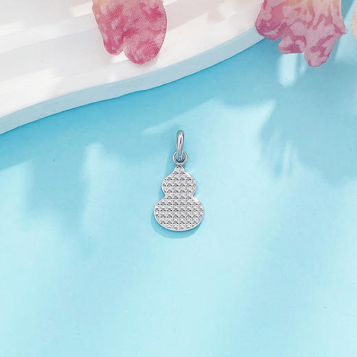 【限时8.8折】【线上铂金馆】PT950 #招财纳福 【国际铂金协会】铂金实心福禄双至招财葫芦吊坠（不含链）(BDZ00296)预售产品下单后不退款不退货不换货不补差价) 商品图2