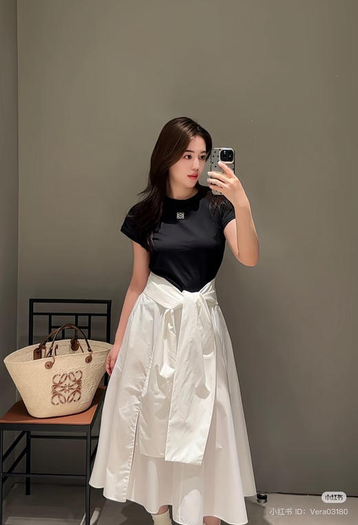 623-3 独家圆正 lew棉质小飞袖修身tee 我穿L 商品图12