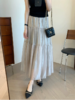 🔥限时秒杀💰59😍自带哑光光泽感【仟梓赫 月亮灰半身裙】轻盈凉爽✨裙子长度刚好，显腿细又灵动🥰走起路来仙气飘飘~  商品缩略图0