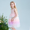 mettekids儿童连衣裙2025夏季新款女童彩色网纱好看蛋糕裙公主裙 商品缩略图4