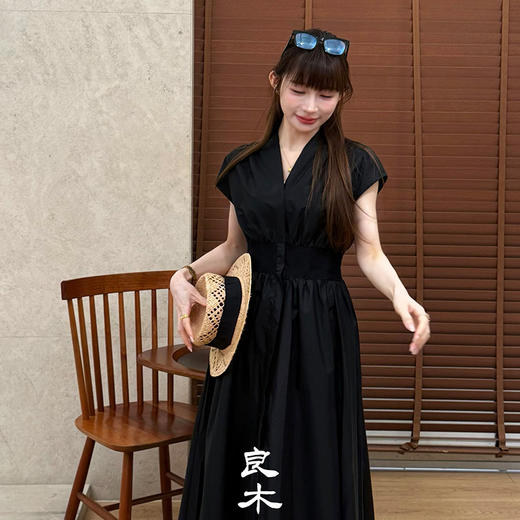 【不退不换】良木礼蕾丝V领连衣裙（6578） 商品图4