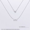 【限时8.8折】【线上铂金馆】PT950 【国际铂金协会】铂金镂空不可调节4克元宝项链（面宽约0.6-1mm）(ACPTXL00041-1)预售产品下单后不退款不退货不换货不补差价) 商品缩略图3