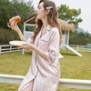 3楼 美标桑蚕丝七分袖睡裙女春夏桑蚕丝丝绸家居服秋330280 商品缩略图1