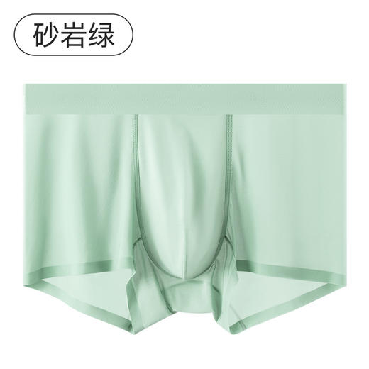 夏季新款冰丝裸感中腰内裤男舒适7A抗菌桑蚕丝里裆男士内裤夏 商品图6
