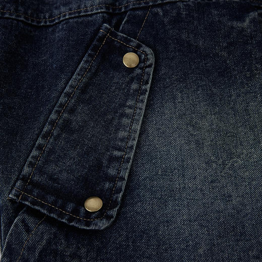 HX 冬季水洗牛仔翻领薄羽绒服假两件设计时尚保暖Z100440105101 商品图11