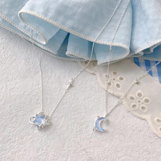 星星月亮款冰晶项链小众高级感纪念日百货161247047 商品图3