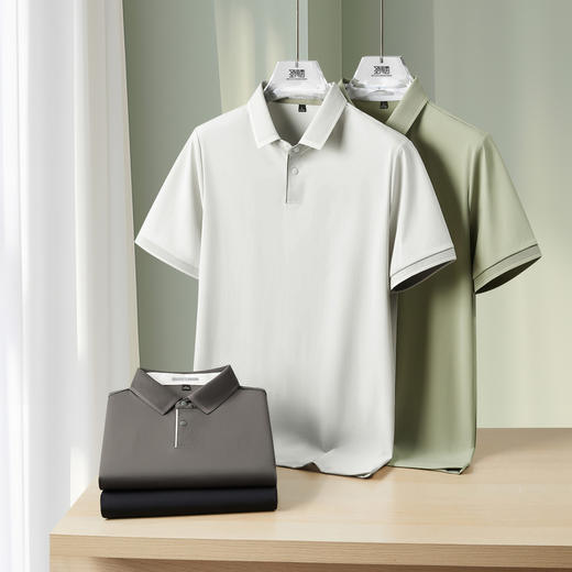 【凉感&7A级抗菌】圣得西男士短袖POLO衫商务休闲百搭T恤男款上衣 商品图5