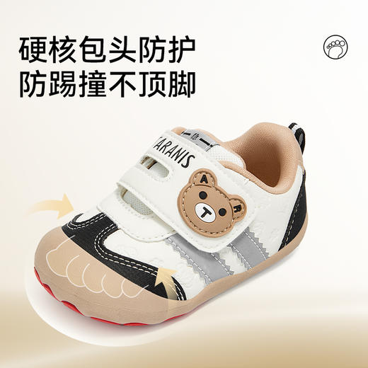 泰兰尼斯童鞋秋季新款机能鞋女宝宝步前鞋婴幼儿男童宝宝鞋赤足鞋  T24B5C6494 商品图2