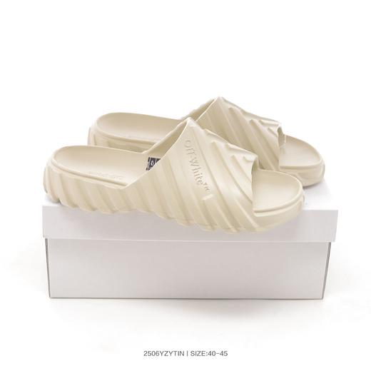 OFF-WHITE Exploration EVA 圆头套穿 防滑一字拖鞋 OW联名拖鞋 商品图0