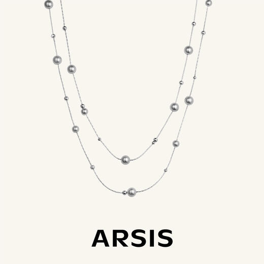 ARSIS丨 流光系列 双层极光星河项链 商品图0