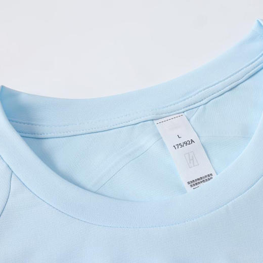 轻奢东丽空气桥圆领速干短袖男夏季薄款T恤  HLS-GF81030# 商品图3