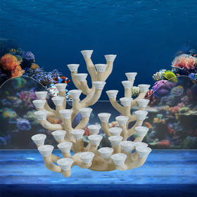 幽影60缸造景陶泥烧制造景枝状造景树