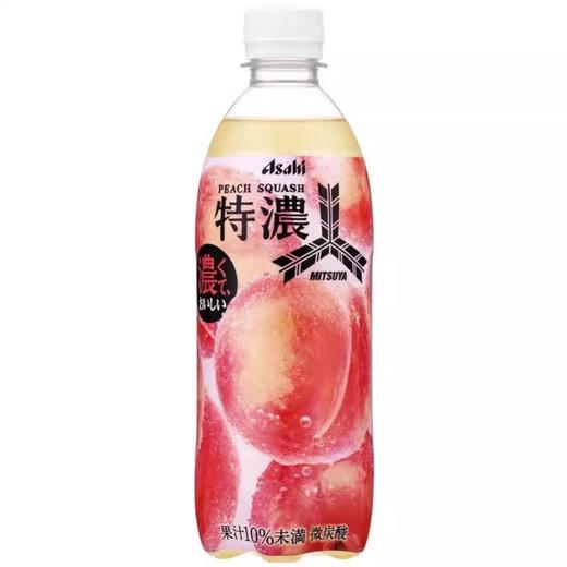 朝日三矢桃味碳酸饮料500ml浓郁果香清爽解渴 商品图0
