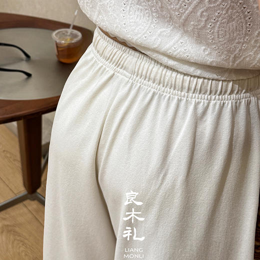 【不退不换】良木礼松紧腰阔腿裤（410411） 商品图4
