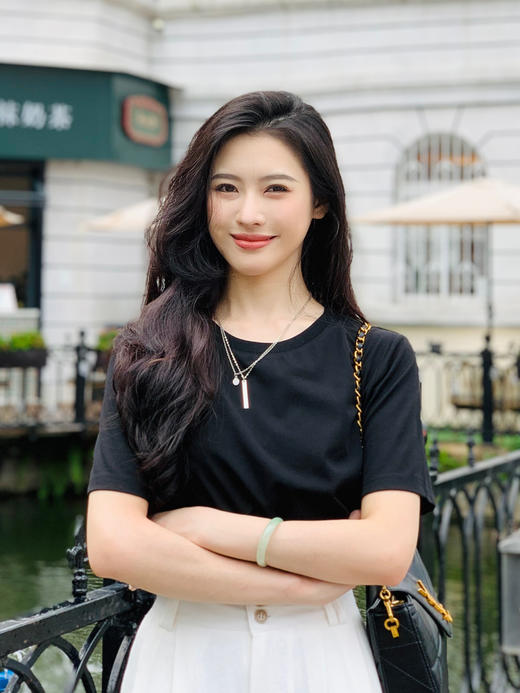 【百图lulu定制】【桑蚕丝T恤】圆领 正肩  黑科技 凉感桑蚕丝  短袖T恤 商品图6