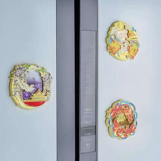 故宫岁时记流沙冰箱贴 鸿运锦鲤 金桂浮月 紫气东来 商品图4