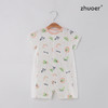 【短袖对襟哈衣】卓儿夏季婴儿连体衣男女宝宝薄款透气纯棉卡通爬服 商品缩略图0