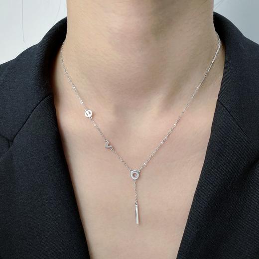 【限时8.8折】【线上铂金馆】PT950 【国际铂金协会】铂金七彩LOVE时尚16-17寸调节套链(BTL00034)预售产品下单后不退款不退货不换货不补差价) 商品图1