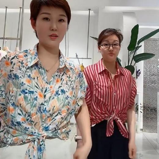 58J559韩版天丝印花短袖，均码 商品图1