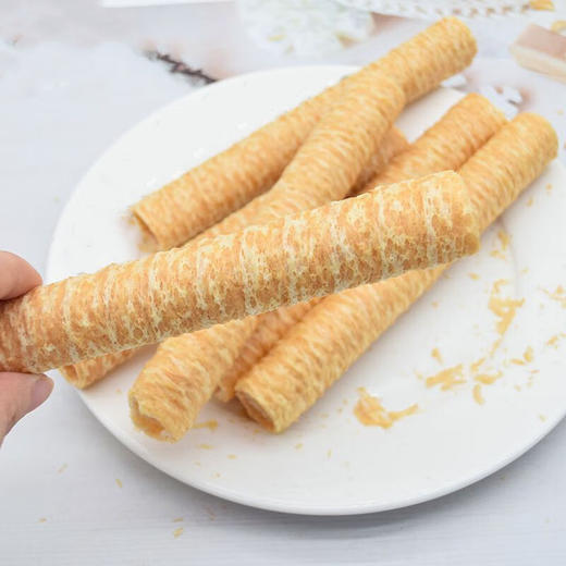 生椰蛋脆卷，20袋组合，甄选进口椰浆和新鲜鸡蛋、小麦粉，恒温锁鲜炙烤烘焙工艺，非油炸，蛋卷细腻清甜，椰香浓郁，甜而不腻，美味营养零食D 商品图1