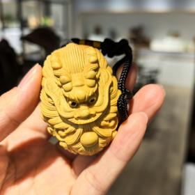 祥龙戏珠(龙珠)°黄杨木小挂件
