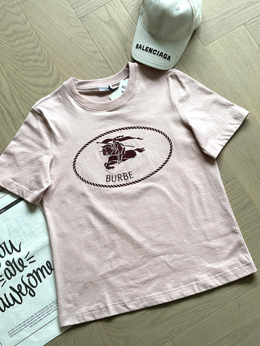 现货 THS-限时 女士 B家 骑士徽标印章款圆领T恤 3色 BH2605 商品图7