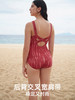 遐高级感扎染印花2025新款大码微胖遮肉显瘦大胸显小连体泳衣女士 商品缩略图4