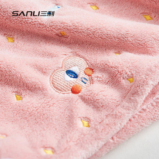 【刺绣干发帽】毛巾新款干发帽绣花干发巾珊瑚绒可爱包头巾抖音同款浴帽。ry 商品图3