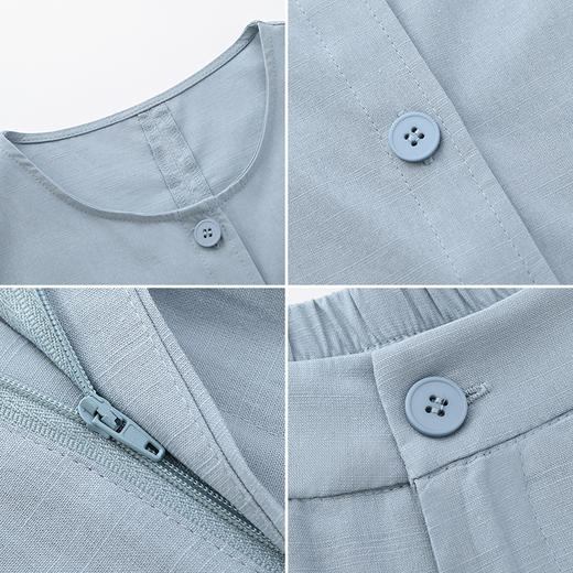 女装花边袖上衣配阔腿套装-212S5223020 商品图2