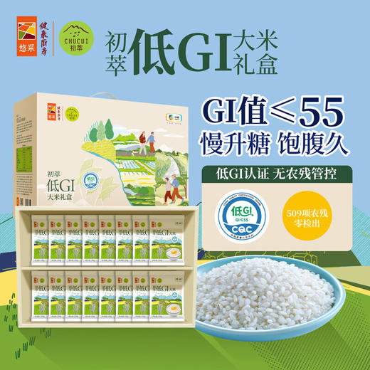 【特惠89.9】中粮初萃低GI大米礼盒2.4kg-（效期至26年5月25日）-专享价 商品图0