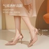 ZHR则则裸色尖头高跟鞋子2025新款夏季法式气质单鞋后空包头凉鞋 商品缩略图4