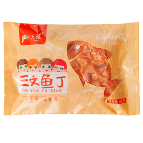 【营养鲜食】天蕴 新疆三文鱼鱼肉丁 500g/包 去皮去刺鱼肉丁