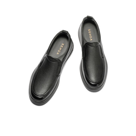 【云粉节】BF楼 森达休闲皮鞋2025秋季新款软面舒适一脚蹬休闲鞋1YH02吊牌价959活动价499 商品图1