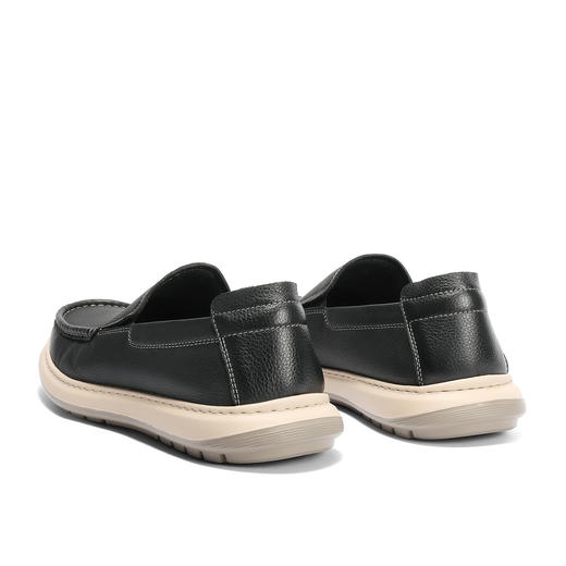 【云粉节】BF楼 森达休闲皮鞋2025秋季新款一脚蹬舒适乐福休闲鞋1YF01吊牌价1099活动价539 商品图2