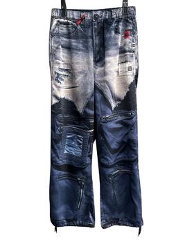 男款联名款3D印花长裤OS版019