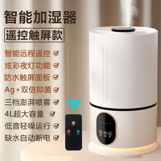 【加湿器家用】静音4L大容量卧室办公室 空调空气净化机小型香薰机 七彩睡眠氛围灯 商品图7