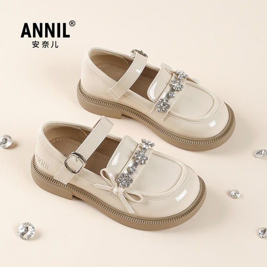 ANNIL/安奈儿女童舞蹈鞋亮闪闪水晶公主鞋HG5301447 商品图0