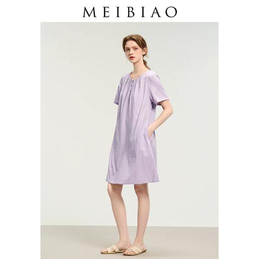 3楼 美标棉纱睡裙睡衣女棉质春夏甜美家居服89261 商品图3