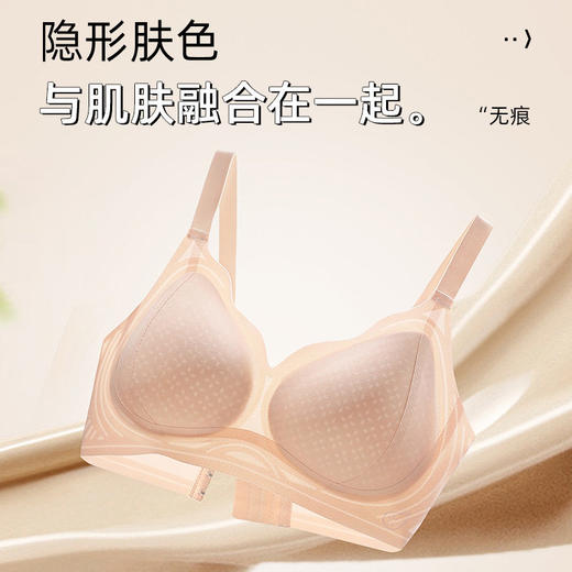 SDE-K01#   冰皮果冻软支撑透气文胸无钢圈裸感透气提拉防下垂内衣女夏季（单件） 商品图0